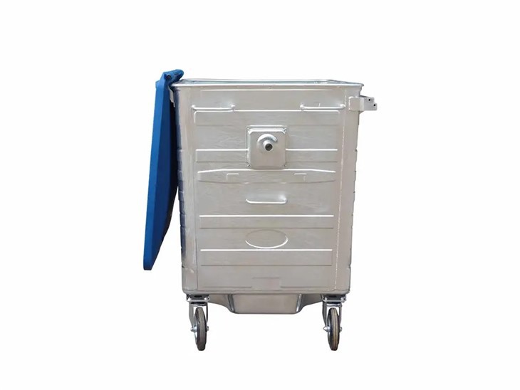 1100L Galvanised Garbage Can